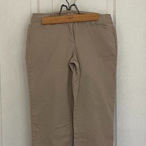 Tan cotton capris